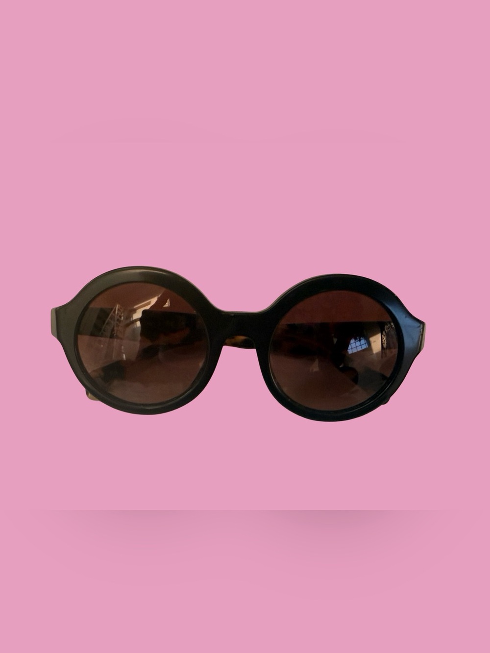 PRADA Men’s Round Black Women's Sunglasses - Unbranded - Picture 8 of 9